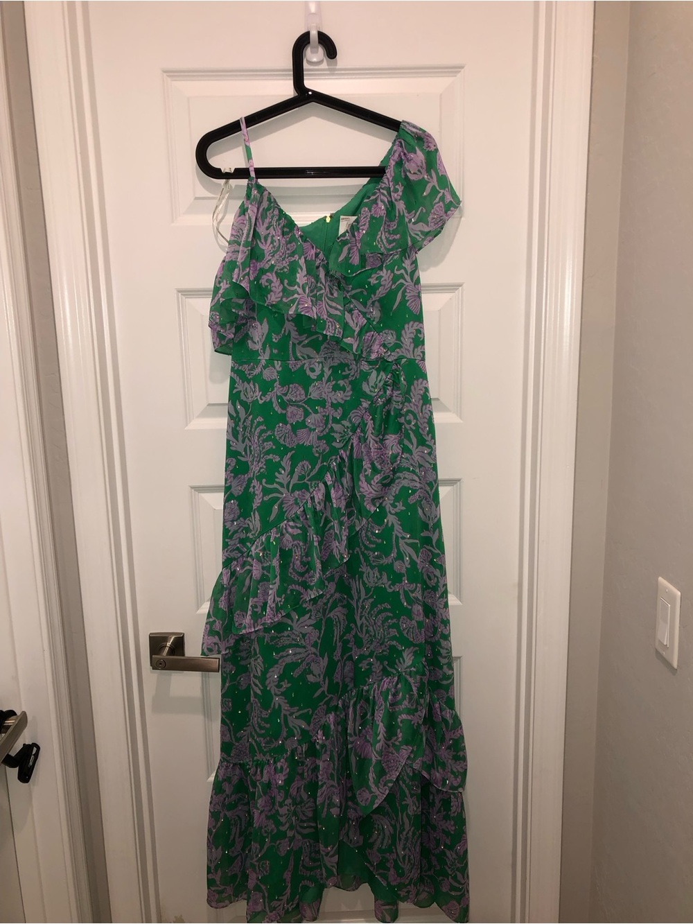 Lilly Pulitzer x Anthropologie Rosalynn Ruffle Maxi Dress Gown sz 8 - Picture 5 of 9